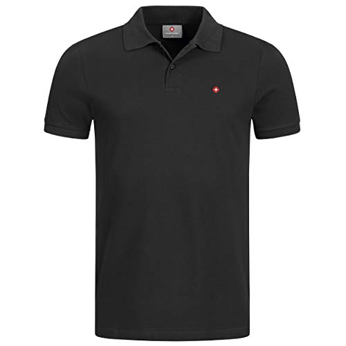 Höhenhorn 32G4 Waliss Herren Poloshirt Schwarz Gr. M