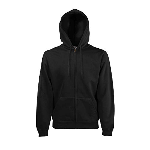 Fruit of the Loom - Hooded Sweat Jacket - Modell 2013 / Black, XL XL,Black