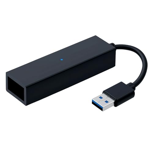 Mcbazel VR Kamera Adapter für PS5/PS5 Pro/Slim,PS4 Kamera zu PS5 Konverter USB 3.0 für PS VR mit LED-Anzeige Kompatibel mit PS VR Spielen – Schwarz