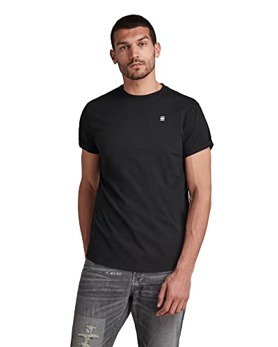 G-STAR RAW Herren Lash T-Shirt, Black, Size L