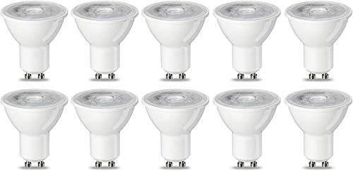Amazon Basics LED-Leuchtmittel, GU10-Spots, 4.7 W (entspricht 50-W-Glühbirne), Warmweiß, nicht dimmbar, 10Stück (1er Pack)