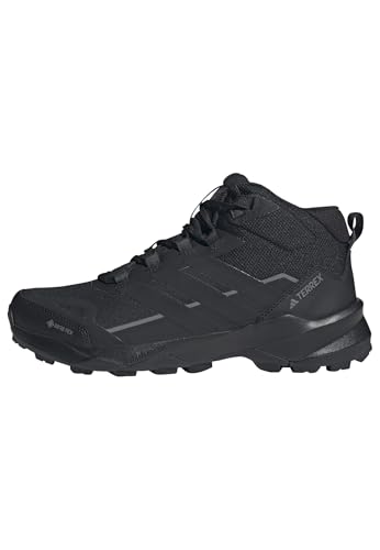 adidas Herren Terrex Skychaser AX5 Mid Gore-TEX Hiking Shoes, Core Black/Core Black/Carbon, 42 2/3 EU