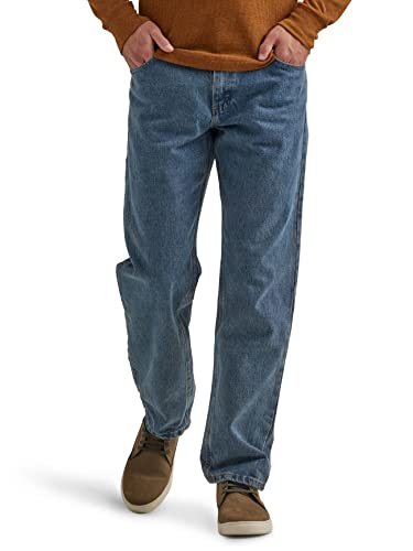 Wrangler Authentics Herren Classic 5-Pocket Relaxed Fit Cotton Jeans, Stonewashed, 38W / 30L