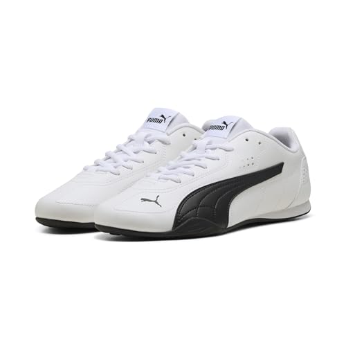 Puma Catch Leder - Sneaker Erwachsene, Weiß (White x Black), 41 EU