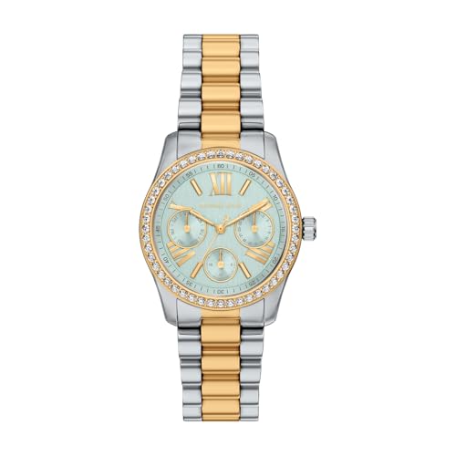 Michael Kors Lexington Damen 34MM zweifarbige Edelstahl-Uhr, MK7609