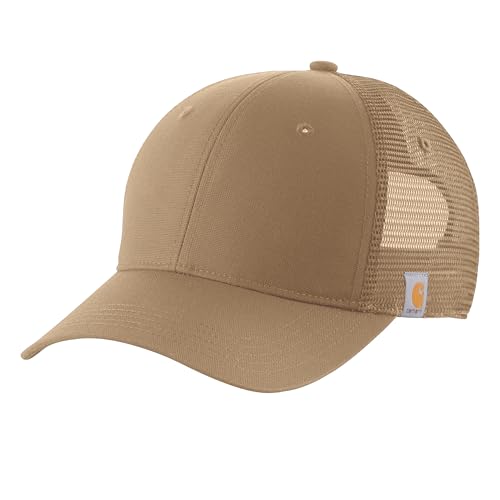 Carhartt Herren Canvas Mesh-Back Cap Baseballkappe, Dark Khaki, Einheitsgröße