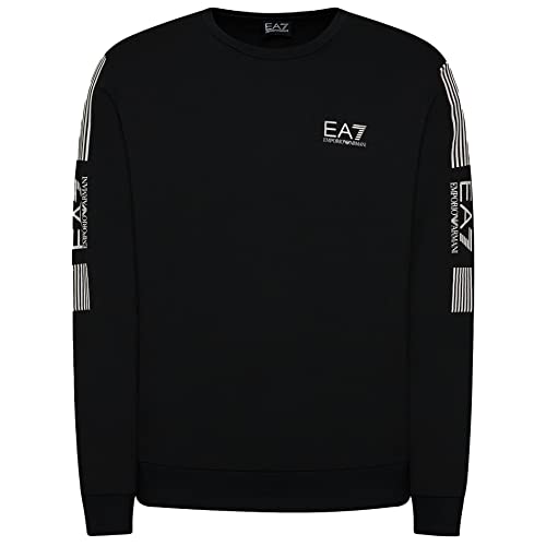 Emporio Armani Leichtes Sweatshirt für Herren EA7, Schwarz, M