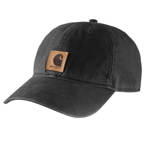 Carhartt Herren Canvas Cap Baseballkappe, Schwarz, Einheitsgröße