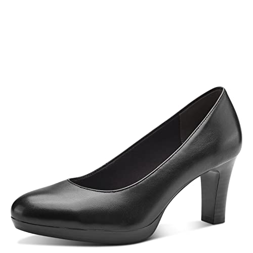 Tamaris Damen Klassische Pumps, Frauen Absatzschuhe,TOUCHit-Fußbett,Businessschuhe,Office,elegant,Absatzschuhe,high Heels,Heels,Black,39 EU