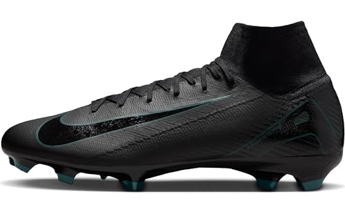 Nike High-Top-Fußballschuh Nike Mercurial Superfly 10 Club High-Top-Fußballschuh Für Normalen Rasen, Black/Black-Deep Jungle, HF9433-002, 44.5 EU (10.5 US)