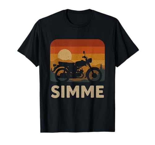 Vintage Moped DDR Design Retro Motorrad Liebhaber T-Shirt