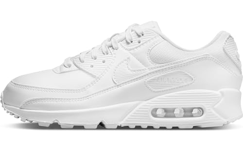 NIKE Damen WMNS AIR MAX 90 Sneaker, White/White-White, 38.5 EU