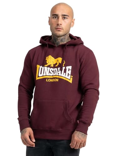 Lonsdale London Thurning Männer Kapuzenpullover Bordeaux L