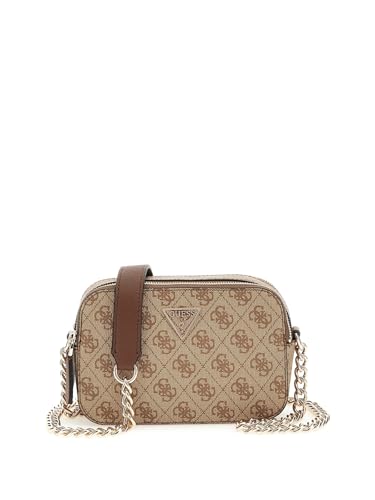 GUESS Noelle Ii Crossbody Kamera, Latte-Logo, Braun, Einheitsgröße