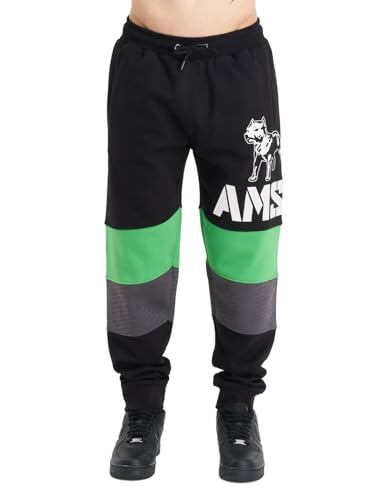 Amstaff Masho Herren Jogginghose Sweatpants Baumwolle Sporthose Schwarz Grau Grün M