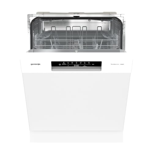 Gorenje GU642E90W Geschirrspüler/Unterbaugerät/Made in EU/60 breite/13 Maßgedecke/3 Körbe/8 Programm/Total AquaStop/MultiClack/Verstellbare Körbe/StartDelay/EEK: D/Maße (HxBxT): 81,5 x 59,9 x 59,7 cm
