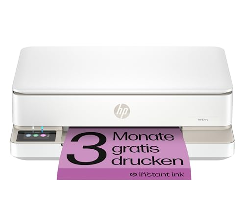 HP ENVY 6120e , Multifunktionsdrucker, 3 Monate gratis drucken mit HP Instant Ink inklusive, Drucken, Kopieren, Scannen, Mobiler Faxversand, Wi-Fi, Beidseitiger Druck
