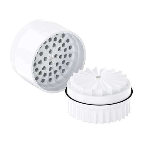 Premium Toothless Ceramic Grinder Calabasas Weiß | Zahnlos | Nano-Keramik Beschichtung | 5 – teilig | Blüten (Flower) Mühle (Mill) | Inkl. Storage Deckel und Feinsieb (Weiß)