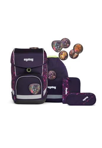 ergobag cubo Set ergonomischer Schulrucksack, Vorgänger-Kollektion, klassisch 5-teilig 1. Klasse Grundschule