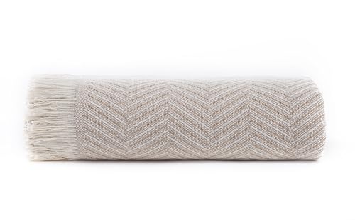 Todocama - Multifunktionale Sofaüberwurf, Schlafdecke, Bettüberwurf, Sofaüberwurf Made in Spanien, Dorn (125 x 180 cm, beige Sand).