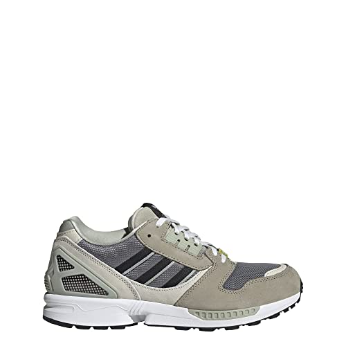 adidas ZX 8000 Herrenschuhe, Grau, Größe 38, Federgrau/Kern Schwarz/Aluminium, 5