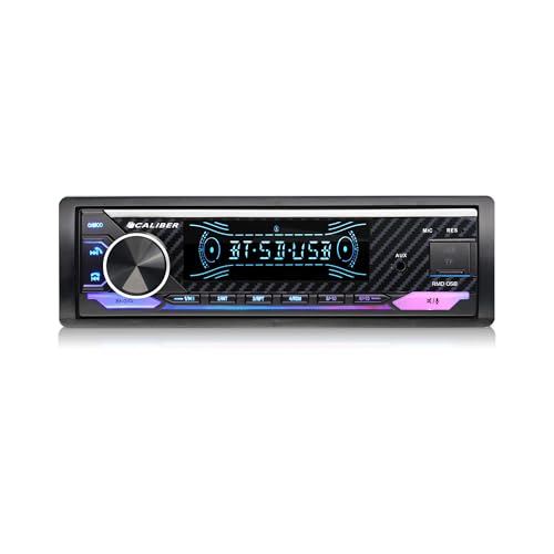 Caliber Autoradio Bluetooth 1DIN, FM Tuner, 4x100W, USB/Micro SD, 2.1A Ladefunktion, Aux-in, Freisprecheinrichtung, Externes Mikrofon, RCA Ausgang, MP3/WMA/APE/FLAC