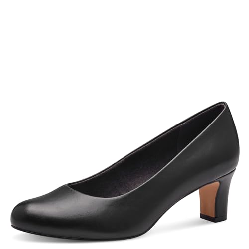 Jana Damen Pumps Elegant Kleiner Absatz Weite H Mehrweite, Schwarz (Black), 42 EU