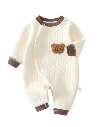 TootyTots Neugeborene Unisex Strampler, Langarm Overall 100% Baumwolle Weich & Bequem, Für Außenkleidung & Schlafkleidung, Alle Jahreszeiten Geeignet