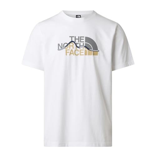 THE NORTH FACE - Mountain Line normal geschnittenes T-Shirt mit Grafik für Herren - TNF White, L