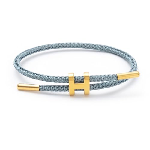 Geflochtenes Damen Armband – Schönes Weihnachtsgeschenk für Frauen & Freundinnen | Verstellbarer Armreif, Segeltau Freundschaftsarmband, Charm Schmuck für besondere Anlässe (Türkis)
