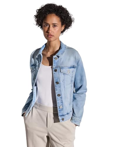 STREET ONE Damen A212419 Jeansjacke Look, Ultra Bleached wash, 42