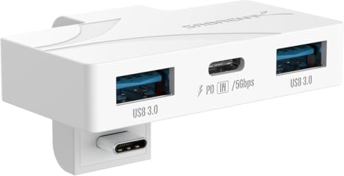 SABRENT USB Typ-C 3-Port Gaming Hub für ASUS ROG Ally - Leicht, tragbar, Plug and Play, PD3.0 Ladefunktion, USB-A & USB-C Anschlüsse, kompatibel mit Windows, macOS, Linux (HB-ROAY)