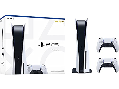 Playstation Sony PlayStation PS5 Konsole Standardkonsole (mit Laufwerk) inkl. 2x Dualsense-Controller Kompatibel mit PS5