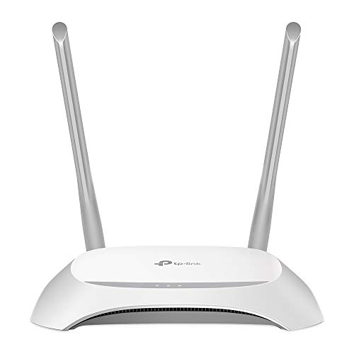 TP-Link TL-WR840N N300 WLAN Router (300Mbit/s (2,4GHz), 4 x 10/100Mbit/s LAN Ports, IPv6, 2 externe Antennen, WPS, Accesspoint Modus), weiß/ schwarz