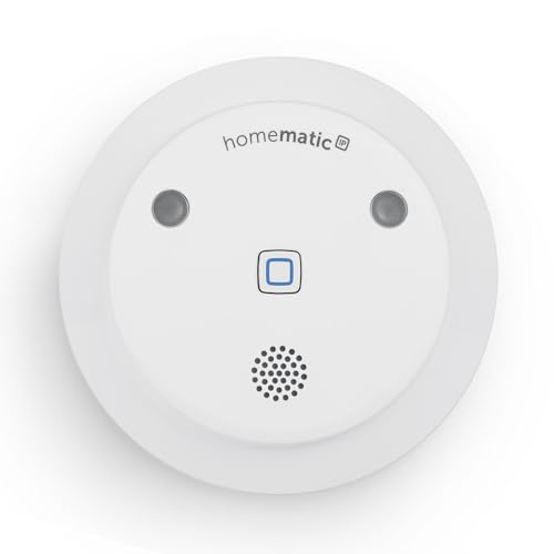 Homematic IP Alarmsirene, Smart Home, kabellose Funk-Innensirene mit App-Funktion warnt hörbar, sichtbar und per Push-Nachricht, 153825A0