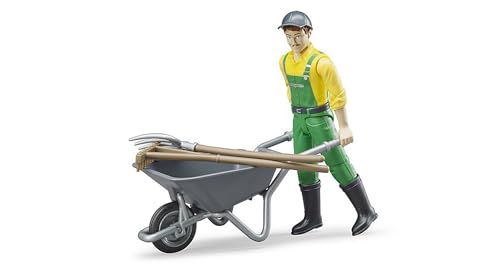 bruder 62610 - Figurenset Landwirt mit Zubehör - 1:16 Bauer, Spielzeugfigur, Mann, Mensch, Stall, Traktor, Bauernhof, Pferdehof