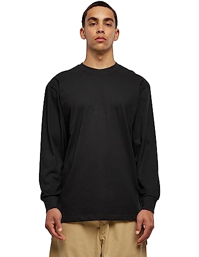Urban Classics Herren Tall Tee L/S Langarmshirt, Schwarz, 6XL Große Größen EU