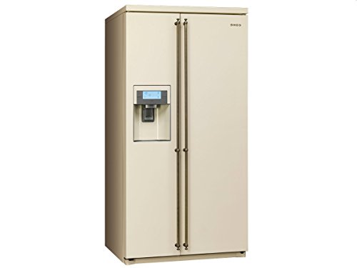 Smeg SBS8003PO Side by Side Kühl-Gefrier-Kombination Creme