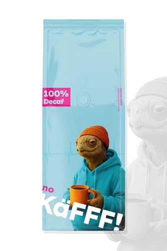 no KäFFF! (500g) | Entkoffeinierter 50/50 Arabica-Robusta Kaffee (500 g) | Premium Kaffeebohnen für Siebträgermaschinen & Vollautomaten | Fruchtige & süßliche Noten | Entspannter Genuss