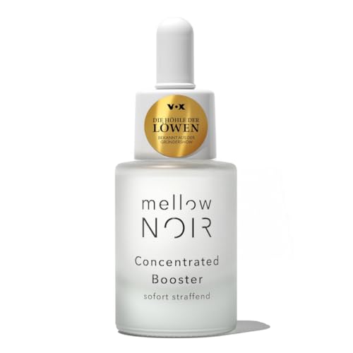 mellow NOIR Concentrated Booster 15ml | SOFORT STRAFFEND | Hyaluron Gesichtsserum | Augenserum | Serum zur Augenpflege & Gesichtspflege | Vegan | zertifizierte Naturkosmetik