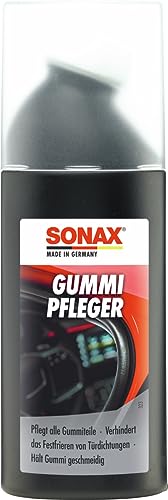 SONAX GummiPfleger mit Schwammapplikator (100 ml) reinigt, pflegt & hält alle Gummiteile elastisch, verhindert festfrieren & festkleben von Gummidichtungen | Art-Nr. 03401000