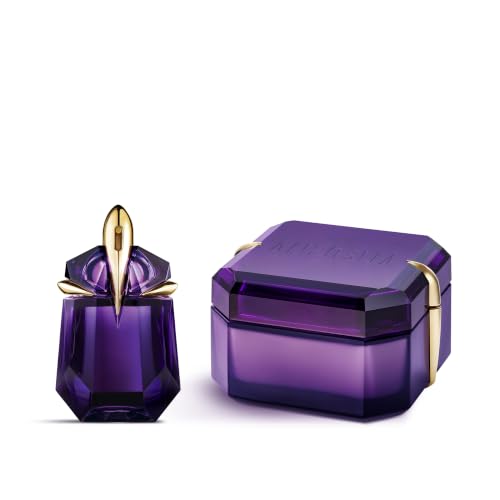 MUGLER Alien Eau de Parfum, Damen-Parfum, Amberartig, holzig und blumig, Außergewöhnlicher Duft, Nachfüllbar, 30 ml + MUGLER Alien Parfümierende Körpercreme, 200 ml