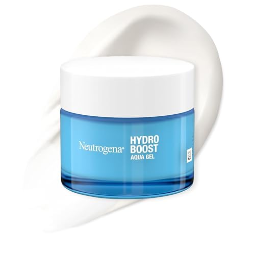Neutrogena Hydro Boost Aqua Gel, feuchtigkeitsspendende Gesichtscreme mit Hyaluronsäure, Aminosäuren und Elektrolyten, schnell einziehende Feuchtigkeitscreme für normale und Mischhaut (50 ml)