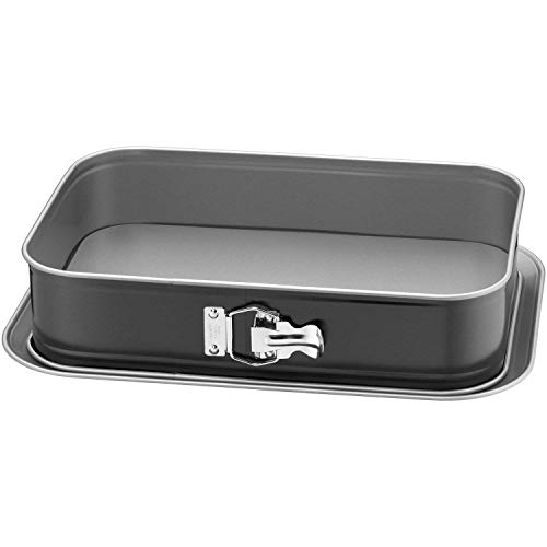 ORIGINAL KAISER Inspiration Springform rechteckig 36 x 24 cm, Backform mit Deckel, Tiramisu Form antihaftbeschichtet, Flachboden, auslaufsicher, einfaches Verschließen, Kuchenform eckig