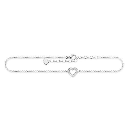 Thomas Sabo Damen Fußkettchen Herz 925 Sterling Silber AK0007-051-14-L27v