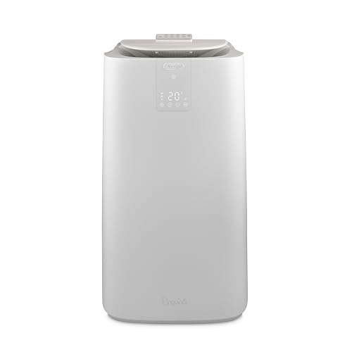 De'Longhi Pinguino GentleJet PAC AP98 mobile Klimaanlage, leise & tragbar, 11.500 BTU/h, für Räume bis zu 100m³, Entfeuchter, R290, A+, 24 H Timer, Fernbedienung, 2.7kW, Klimagerät, Weiß