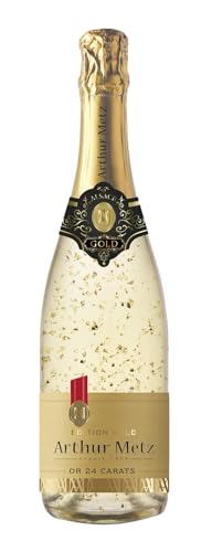 Arthur Metz - Gold Edition, 24 Karat, Sekt mit echten, feinen Goldflocken (1 x 0,75 l)