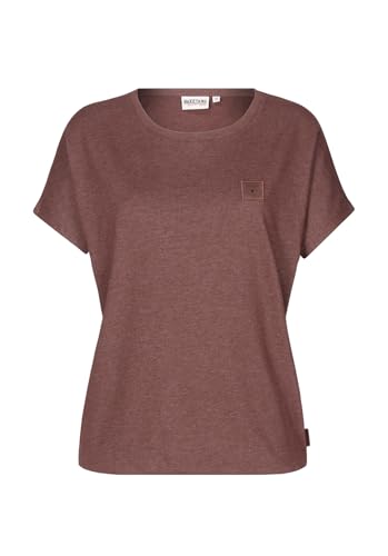 Naketano Damen T-Shirt Schnella Baustella, Farbe:Dark Brown Melange, Größe:XXL