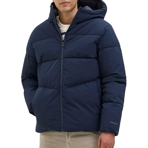 JACK & JONES Herren Jjglobal Puffer Jacket, Sky Captain, l