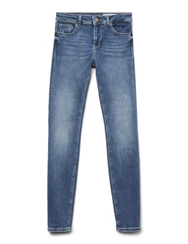 VERO MODA Damen Lux Jeans, Medium Blue Denim, L/32L